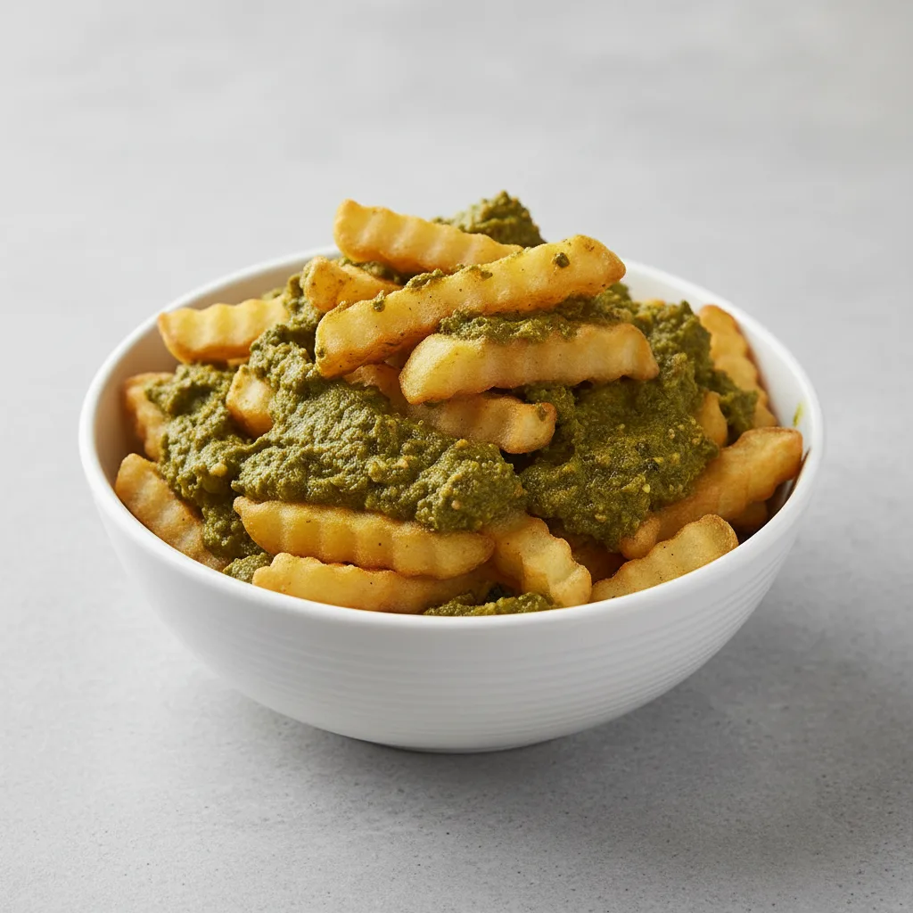 French Fries Plain Saag Curry French Fries Plain Saag Curry