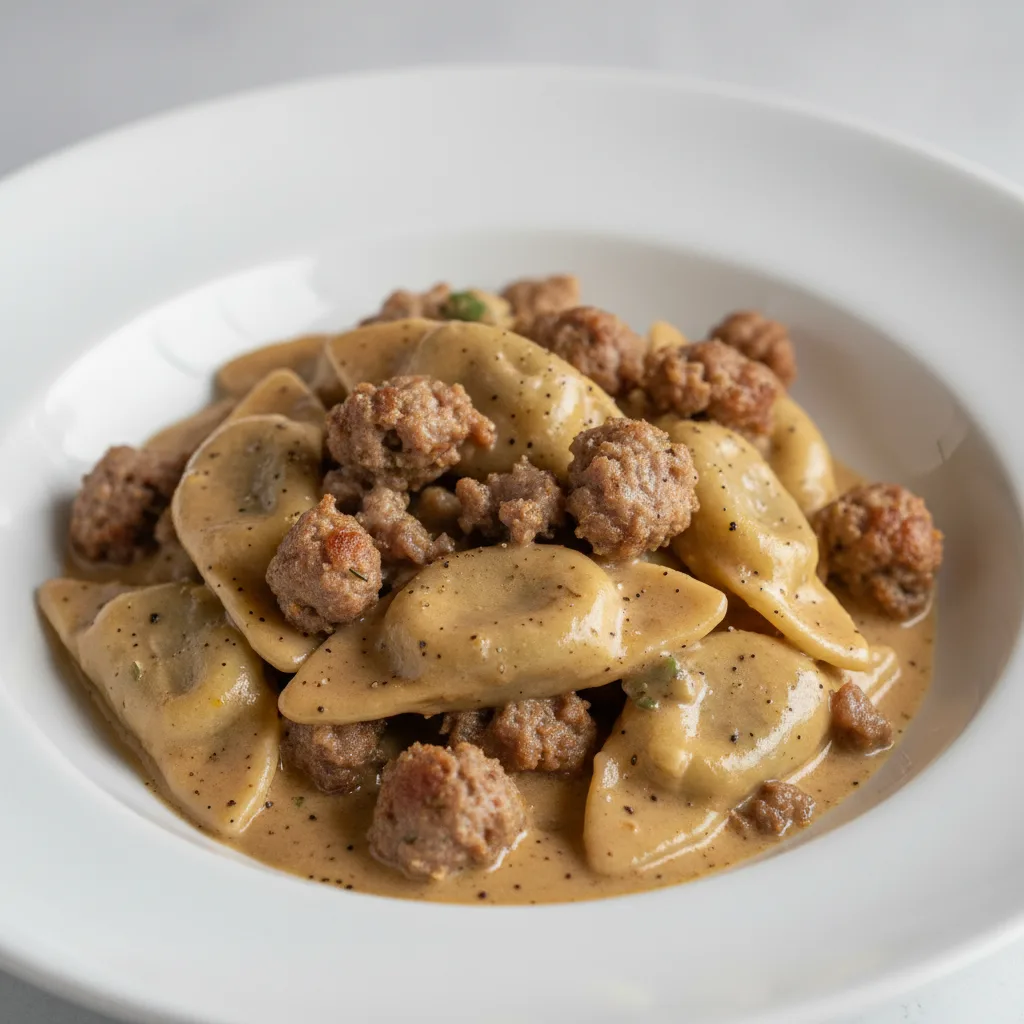 Mushroom Agnolotti Norcina