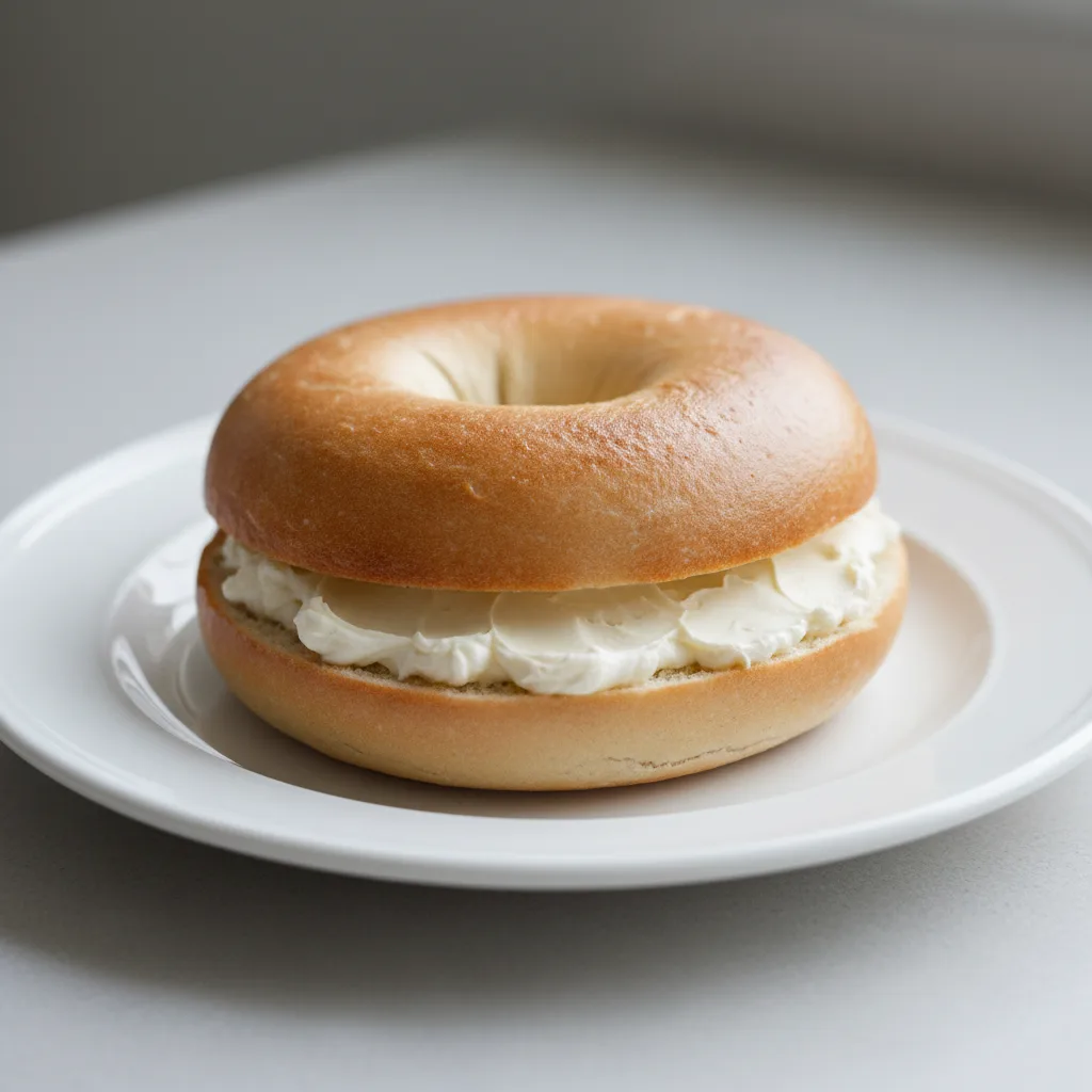 Bagel and Cream Cheese Bagel and Cream Cheese