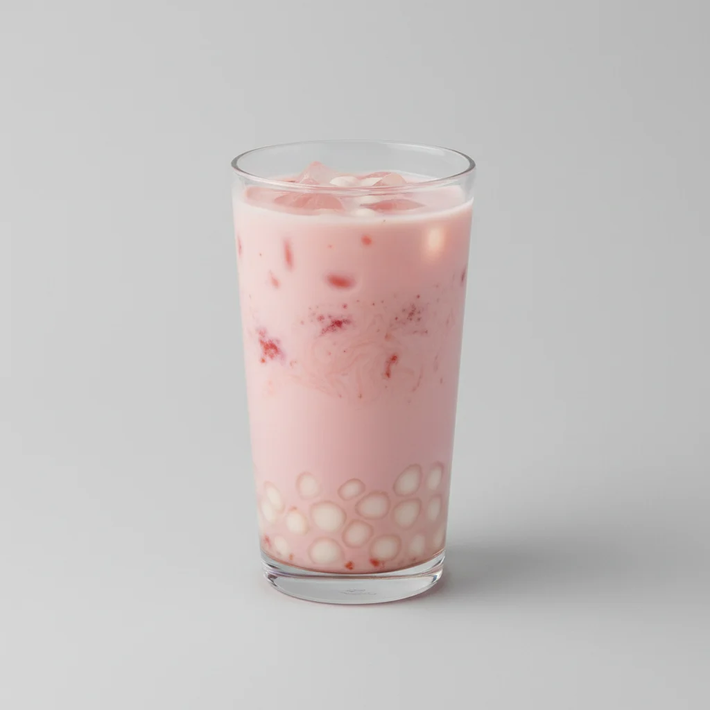Strawberry Rice Mochi Fresh Milk Strawberry Rice Mochi Fresh Milk