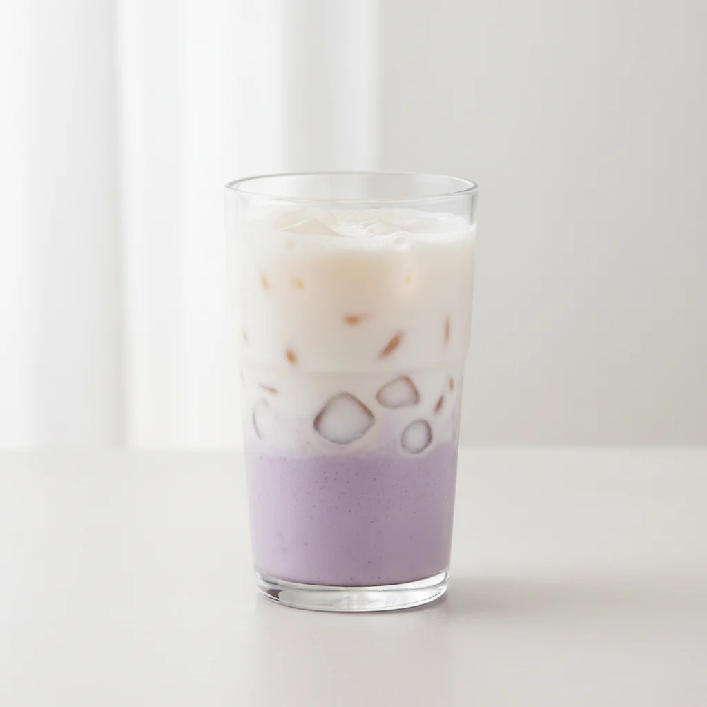 Taro and Rice Mochi Fresh Milk Taro and Rice Mochi Fresh Milk