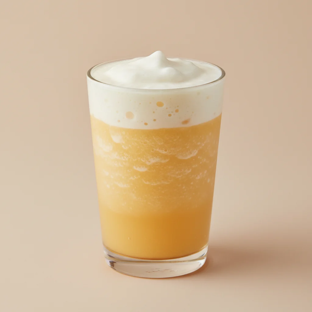 Mango Tea Slush with Crema Mango Tea Slush with Crema