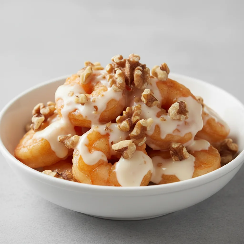 Mayo Shrimps with Walnut