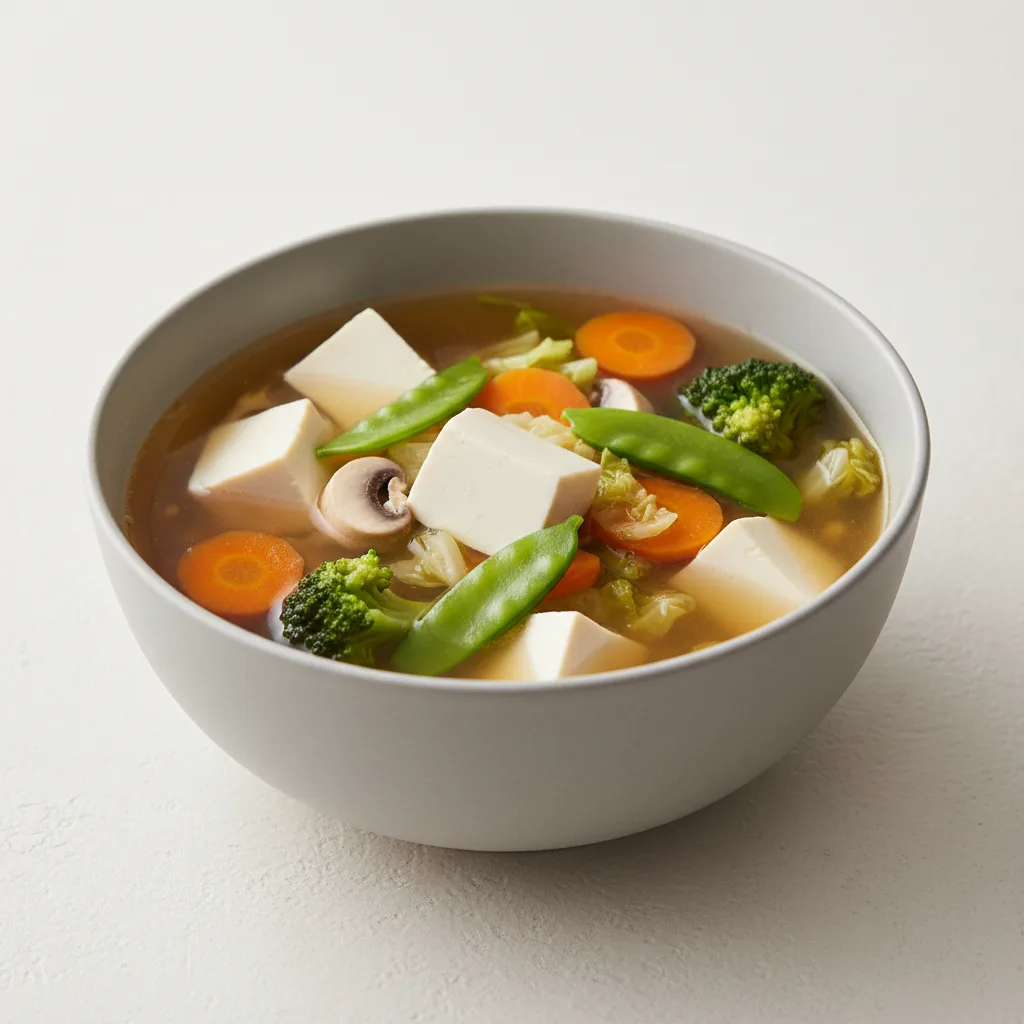 Tofu Vegetable Soup Dinner