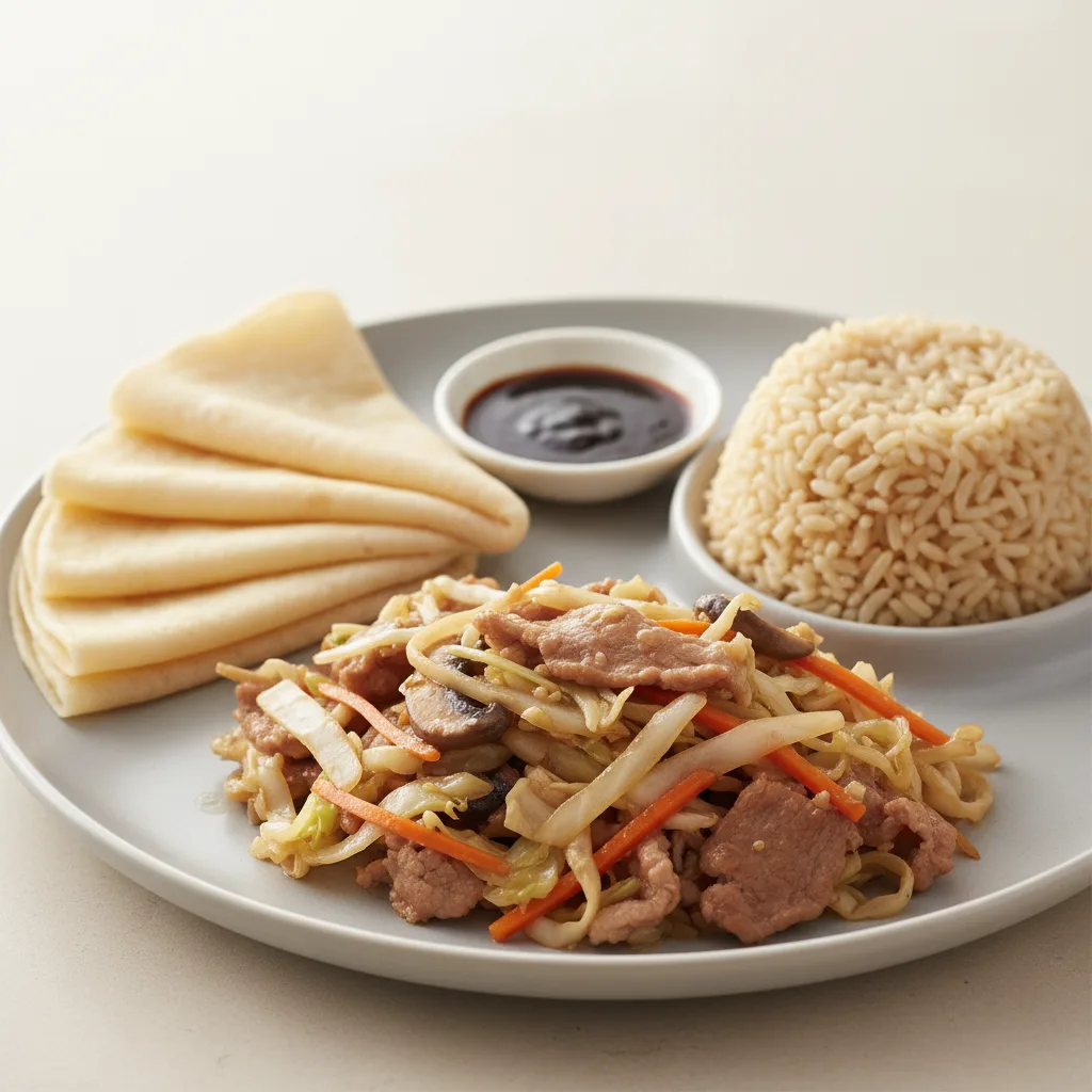 Moo Shu Pork with Brown Rice Dinner