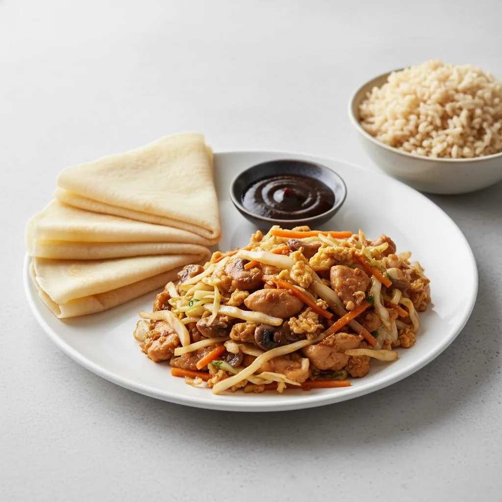 Moo Shu Chicken with Brown Rice Dinner
