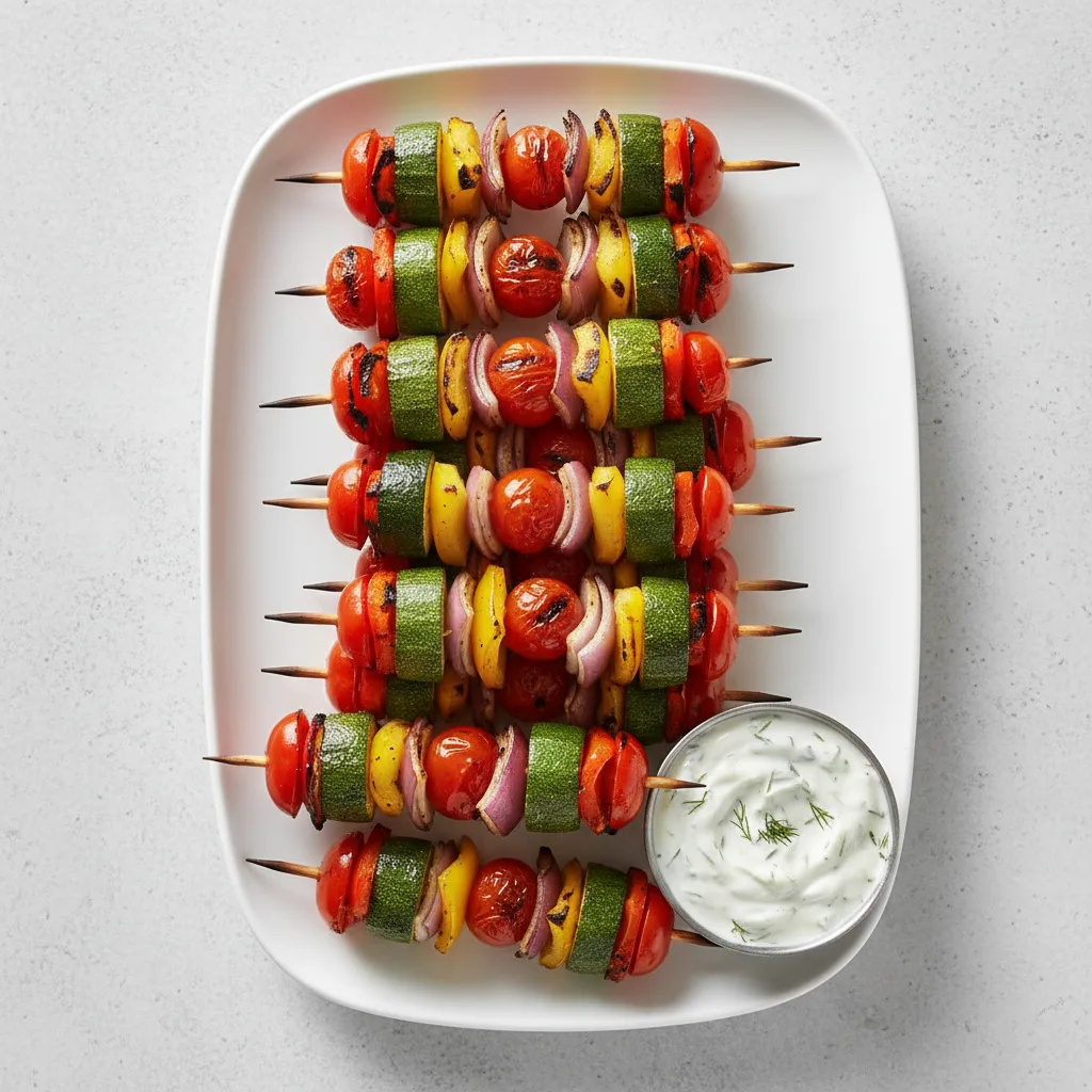 Grilled Vegetables Skewers Grilled Vegetables Skewers