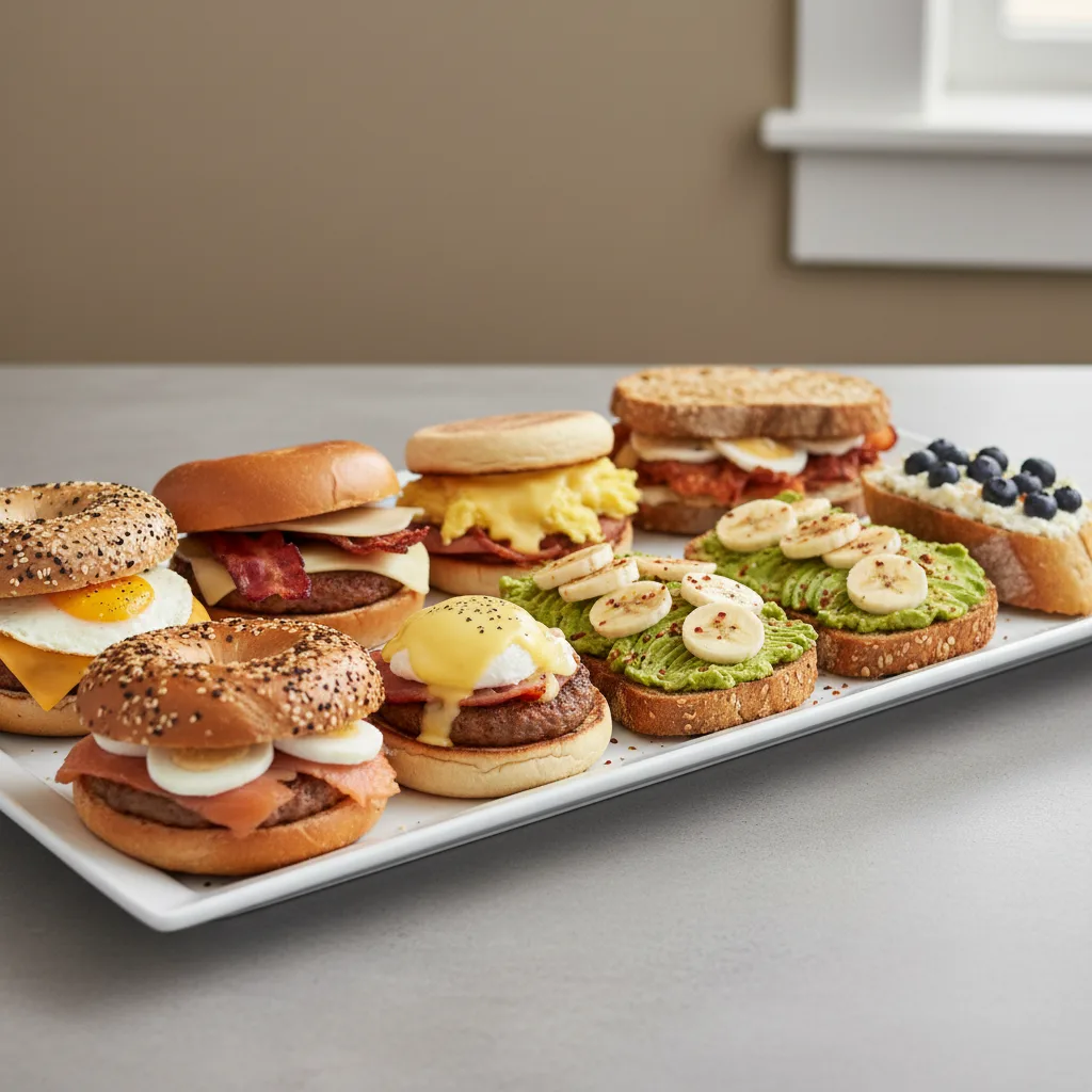Breakfast Sandwiches and Toasts Buffet Breakfast Sandwiches and Toasts Buffet