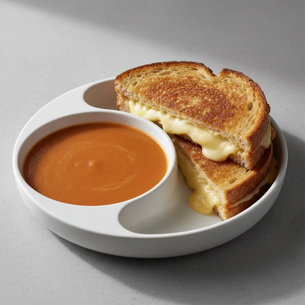 Creamy Tomato Soup and Grilled Cheese Creamy Tomato Soup and Grilled Cheese