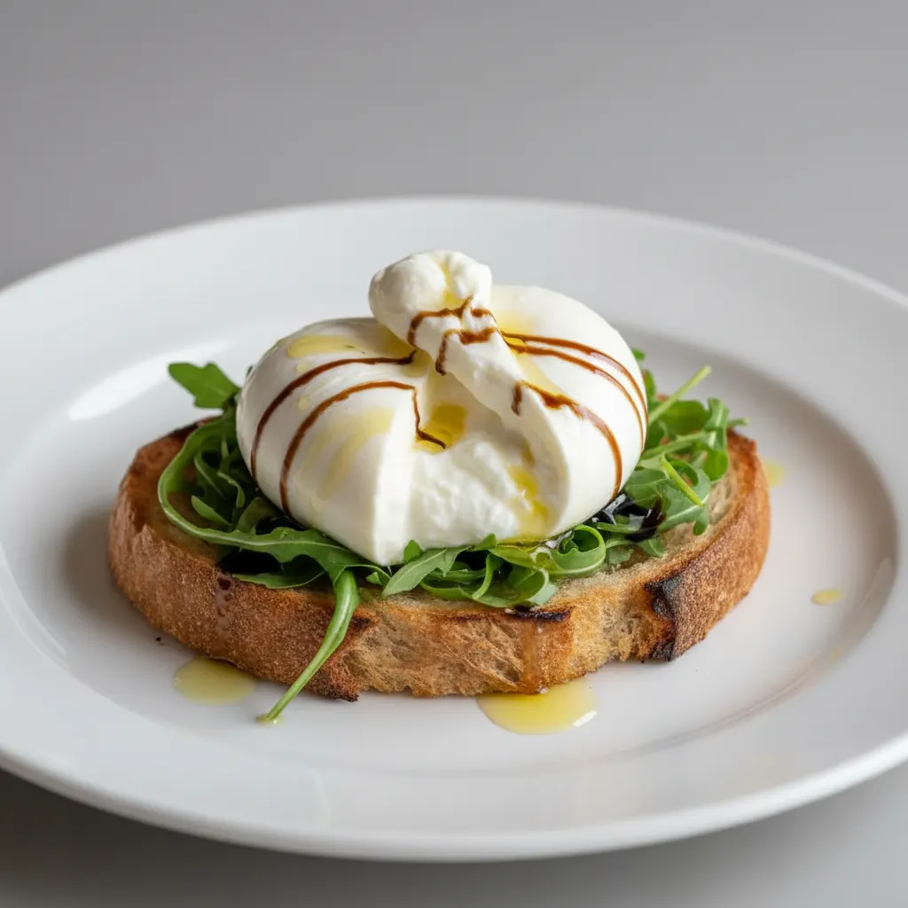 Burrata Open Toast Burrata Open Toast