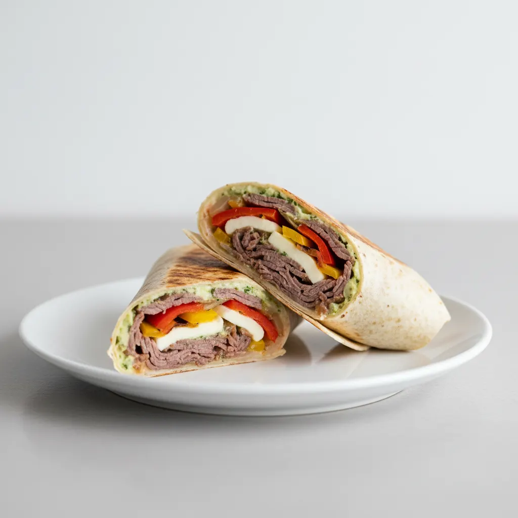 Roasted Beef and Herb Fusion Wrap Roasted Beef and Herb Fusion Wrap