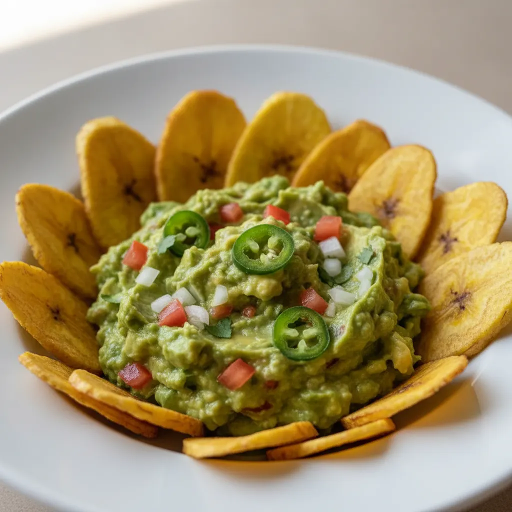 Guac and Plantains Guac and Plantains