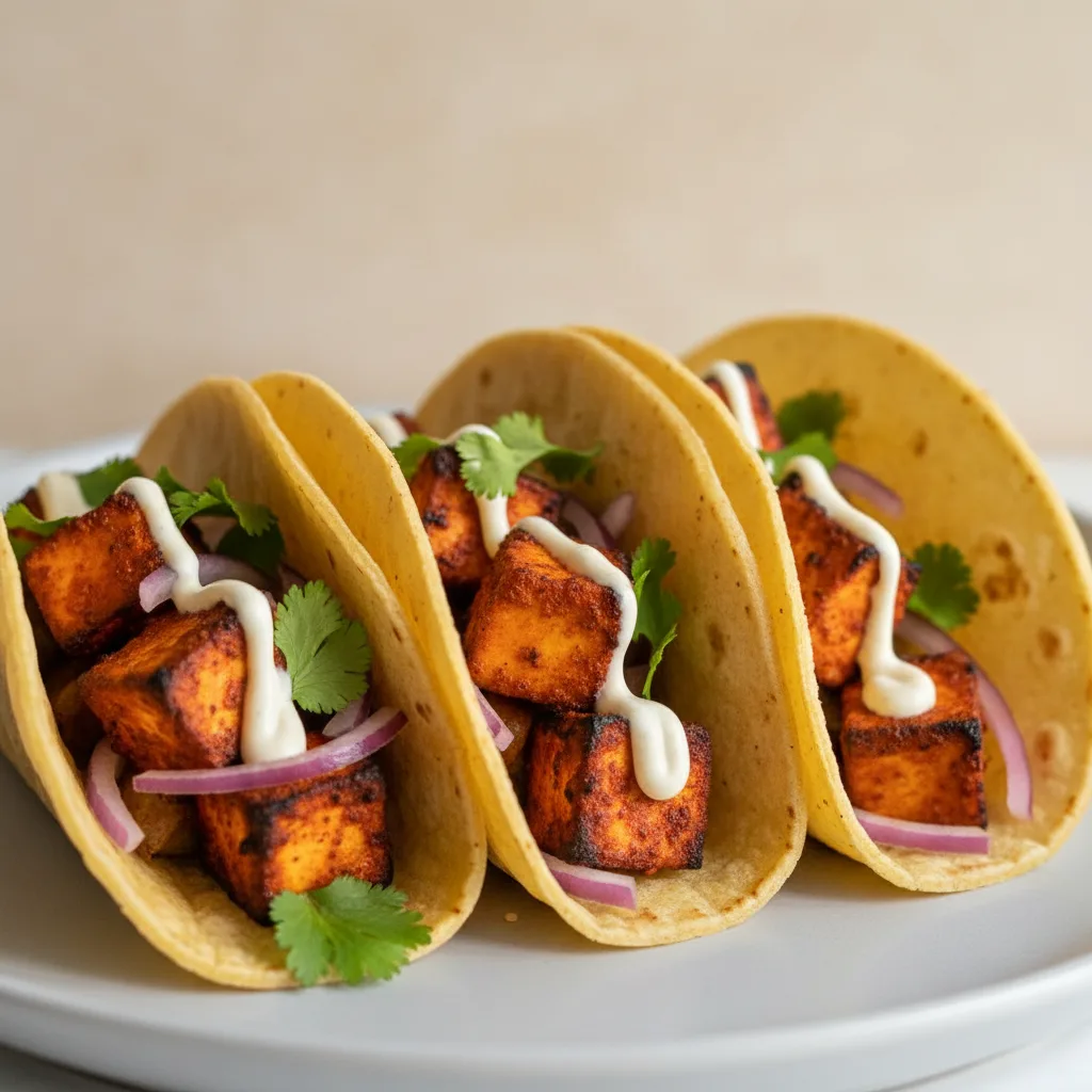 Tandoori Paneer Tikka Tacos Tandoori Paneer Tikka Tacos