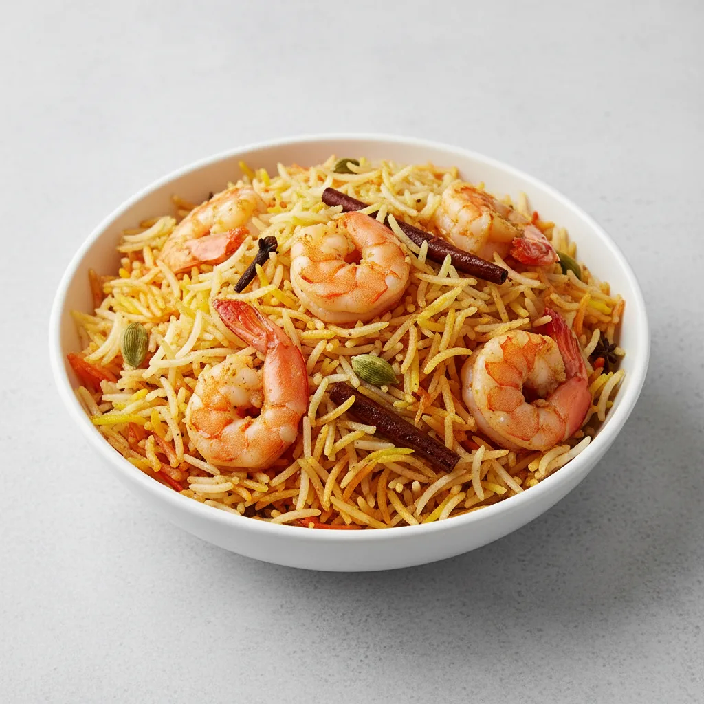 Shrimp Bombay Biryani Shrimp Bombay Biryani