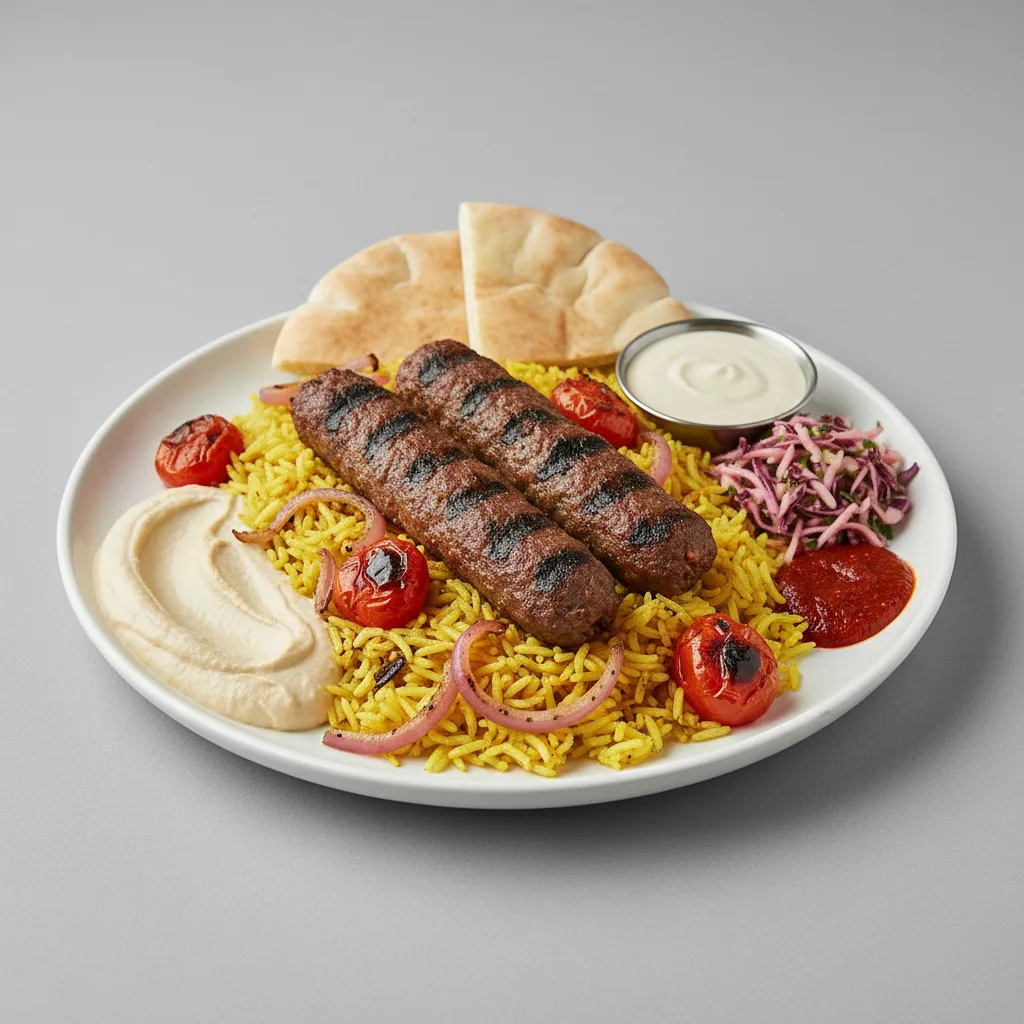 Kafta Kebab Plate