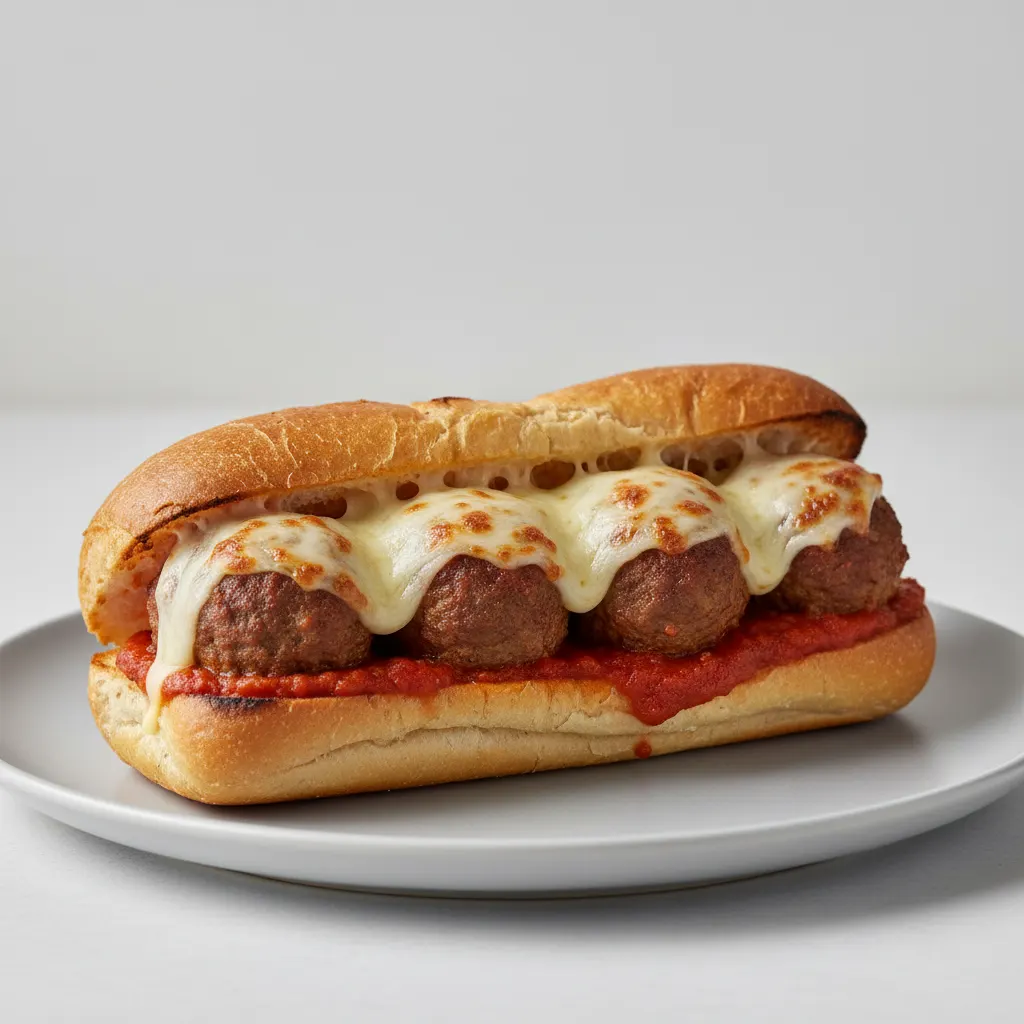 Meatball Parmigiana Sub