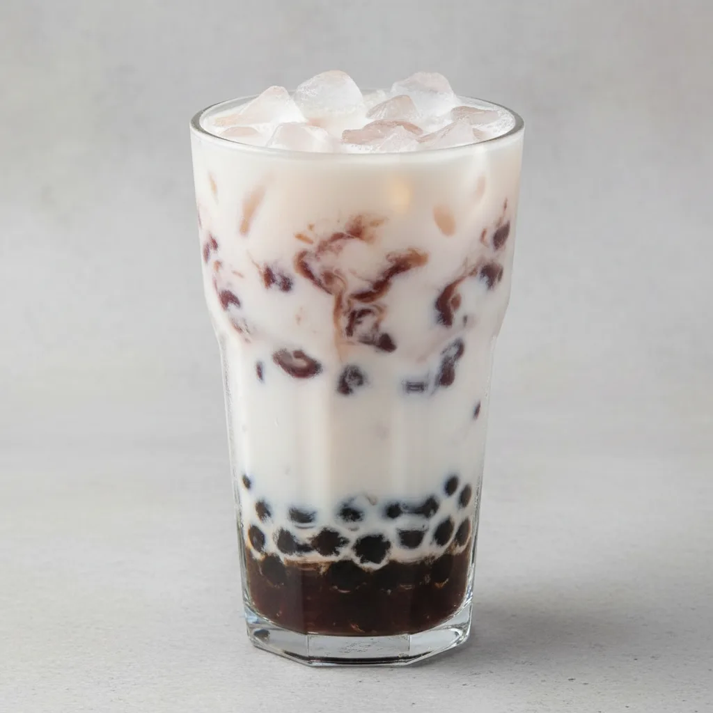 Iced Milk with Red Bean and Pearl Iced Milk with Red Bean and Pearl
