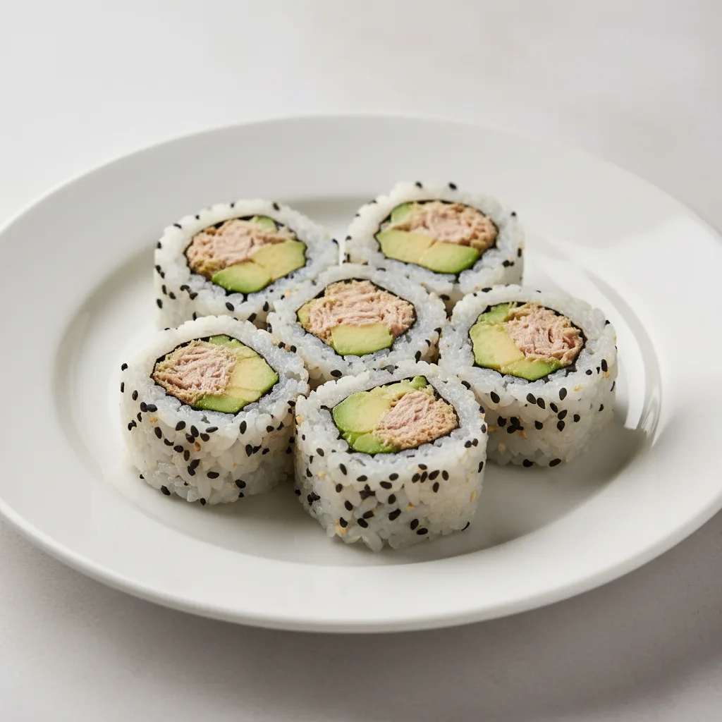 Ura Cooked Tuna and Avocado Baby Uramaki Ura Cooked Tuna and Avocado Baby Uramaki