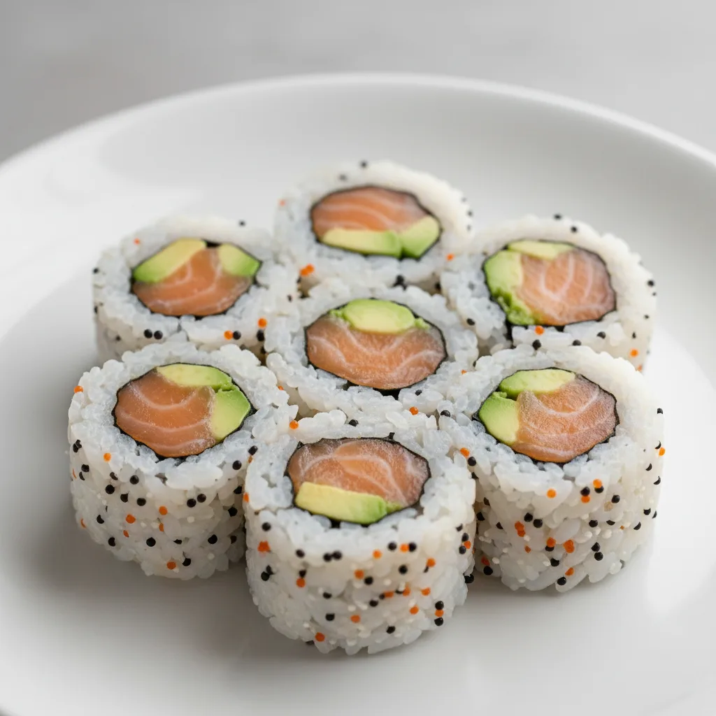 Ura Salmon and Avocado Baby Uramaki Ura Salmon and Avocado Baby Uramaki