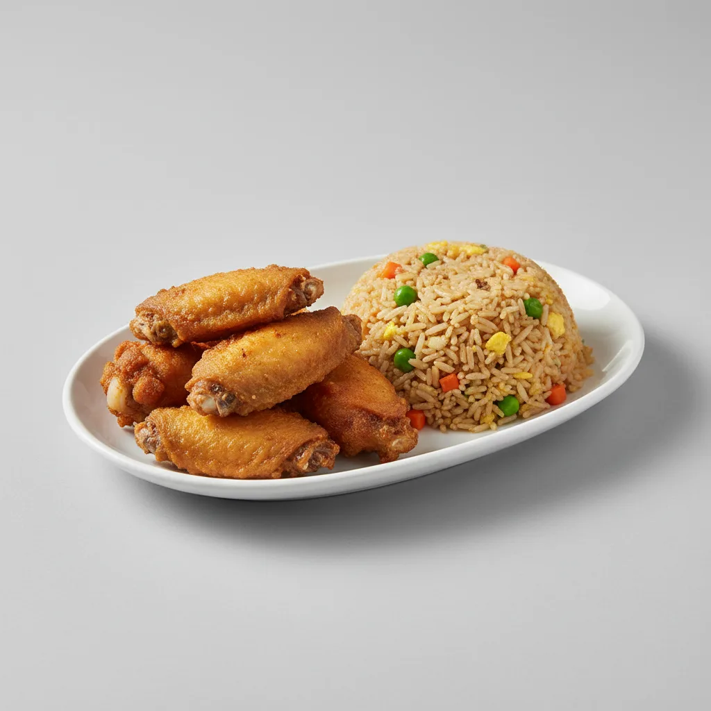 8 Wings with Fried Rice