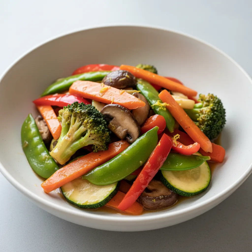Wok Sauteed Vegetables with Yuzu Wok Sauteed Vegetables with Yuzu