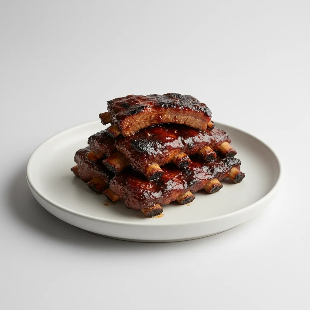 Charred Pork Ribs with Hoisin BBQ Sauce Charred Pork Ribs with Hoisin BBQ Sauce