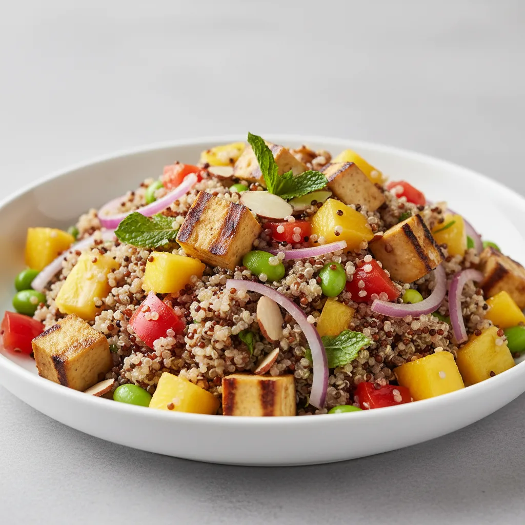 Tofu Tropical Quinoa Salad