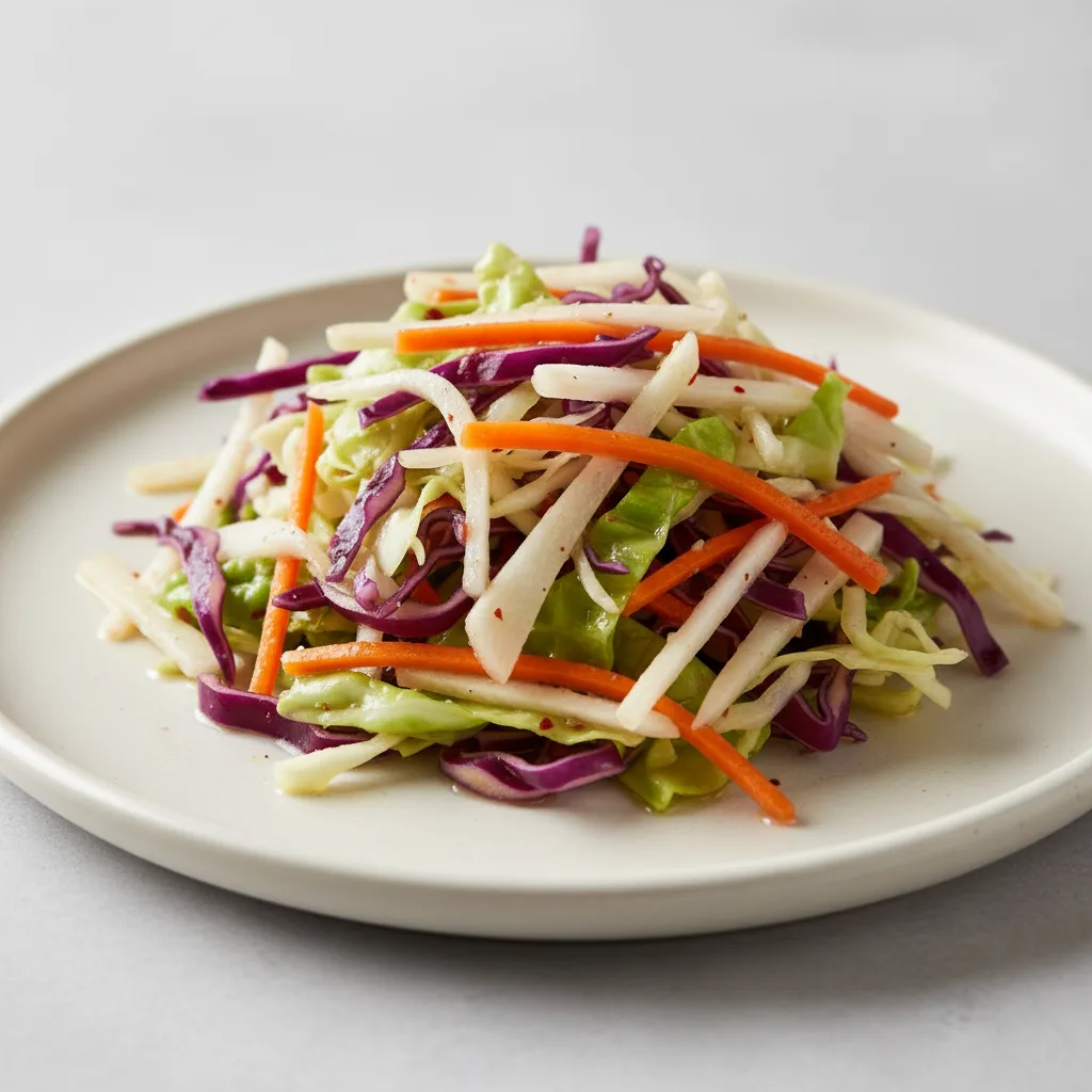 Cabbage and Jicama Slaw