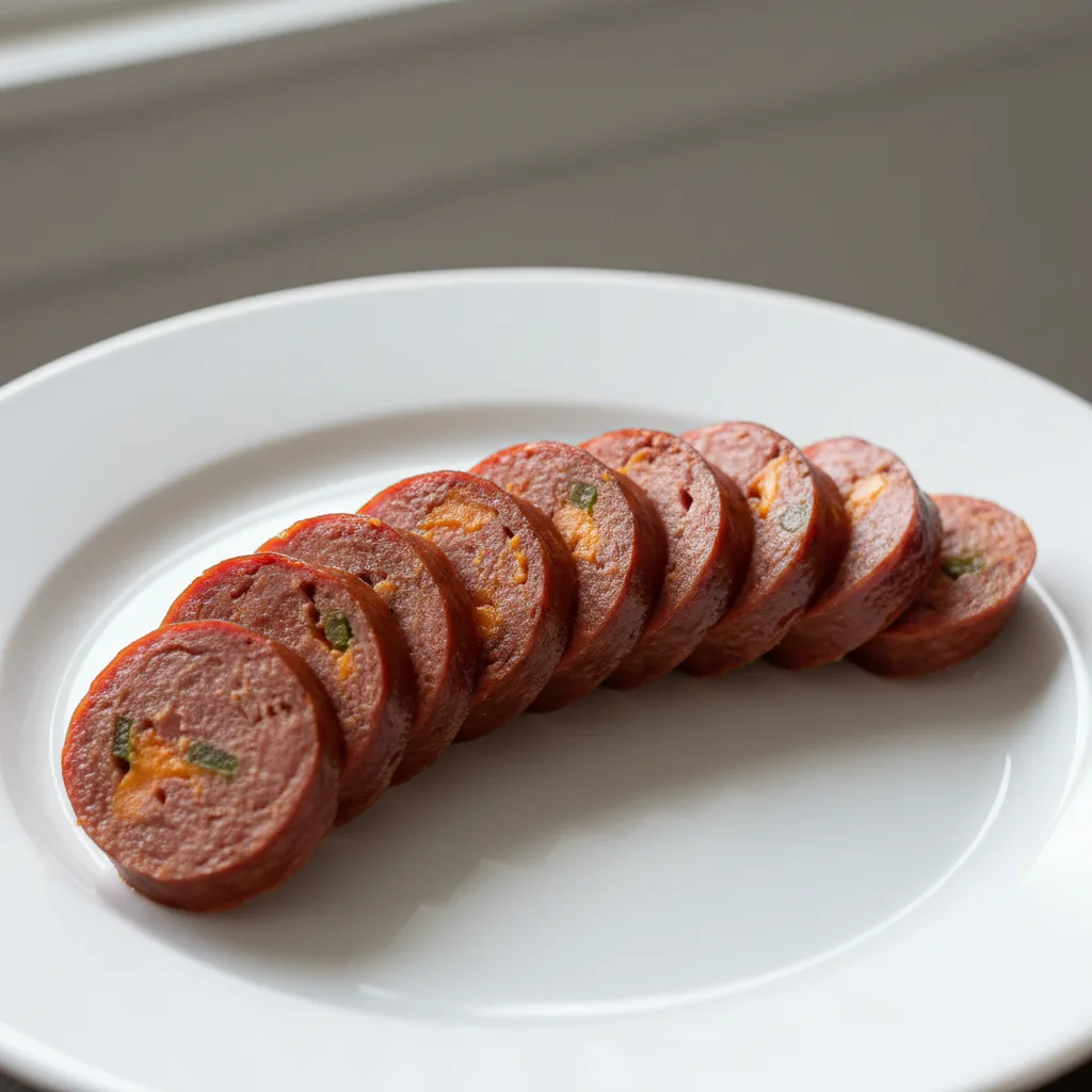 Jalapeno and Cheddar Beef Sausage