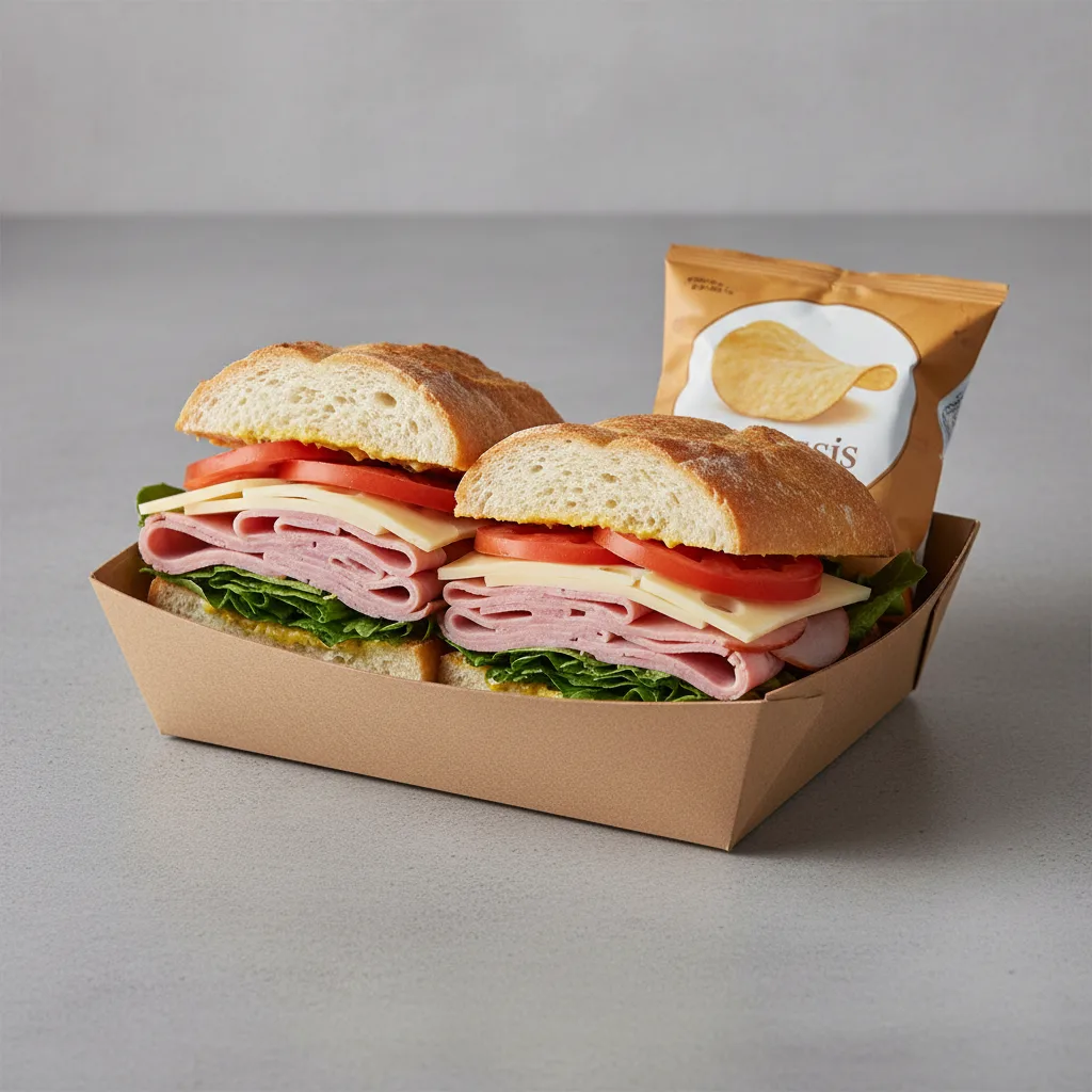 Ham & Swiss Sandwich Boxed Meal