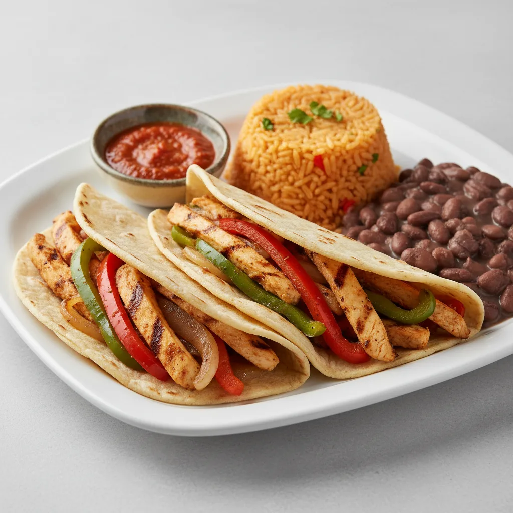 Fajitas Chicken With House Habanero in Corn Tortilla (gluten Free)