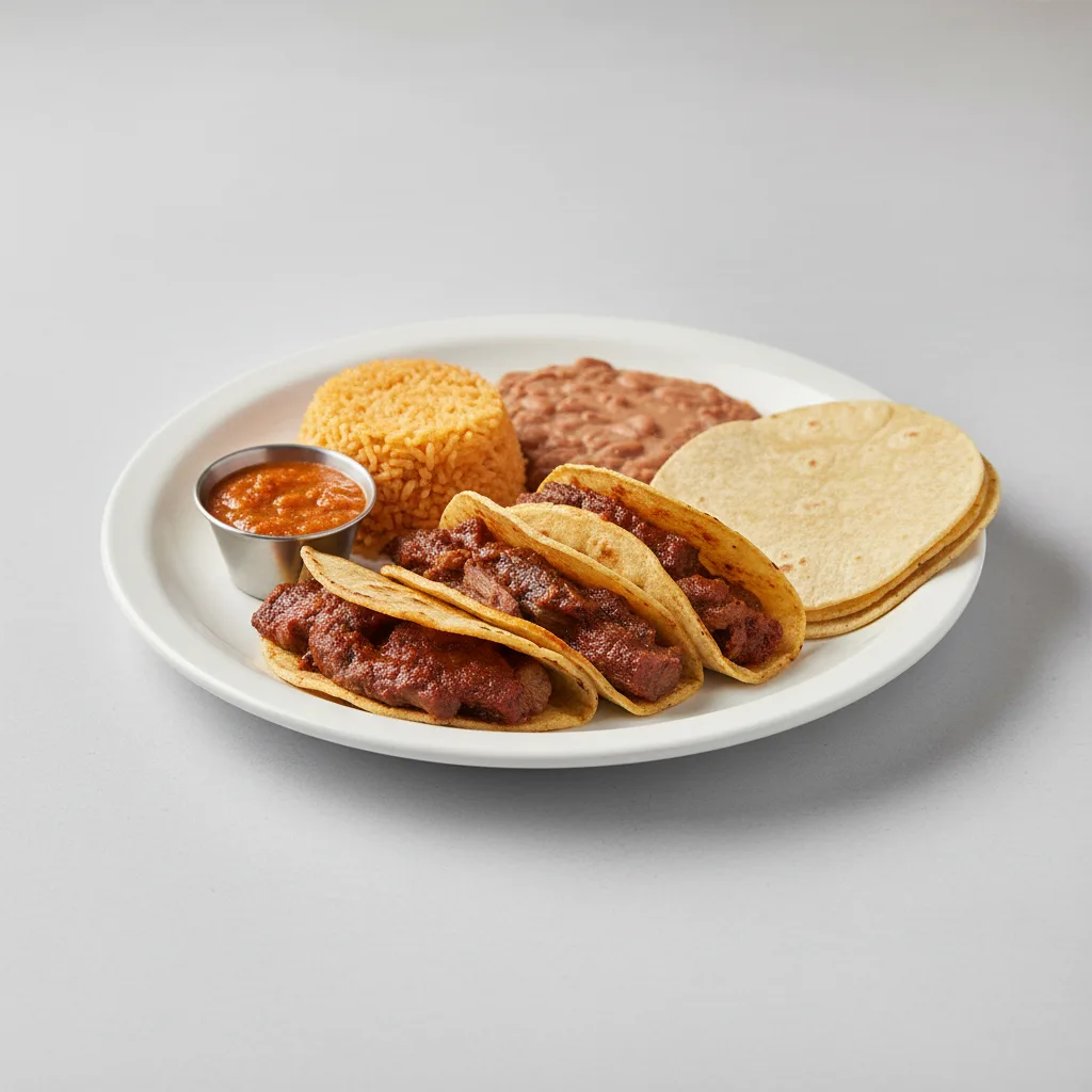 Plate Lunch — Birria With House Habanero in Corn Tortilla (gluten Free)