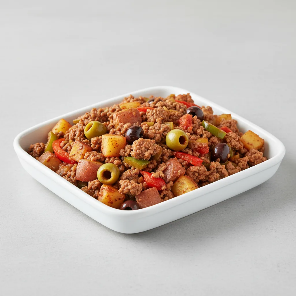 Tray of Beef Picadillo Tray of Beef Picadillo