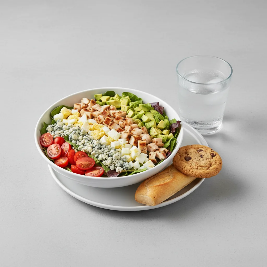 Cobb House Salad, Cookie, Water Cobb House Salad, Cookie, Water