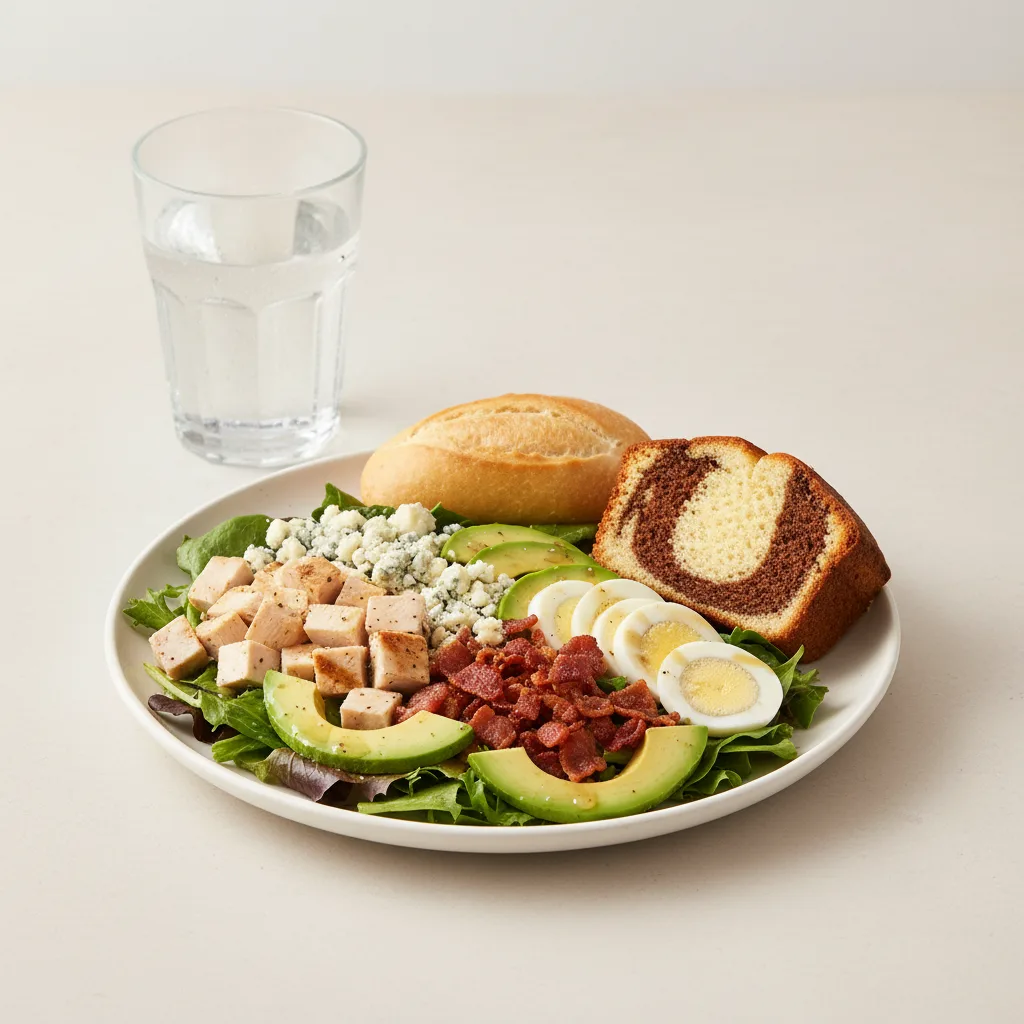 Cobb House Salad, Poundcake, Water Cobb House Salad, Poundcake, Water