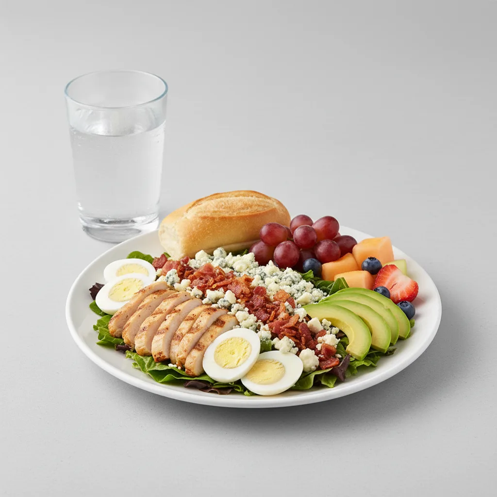 Cobb House Salad, Fruit, Water Cobb House Salad, Fruit, Water