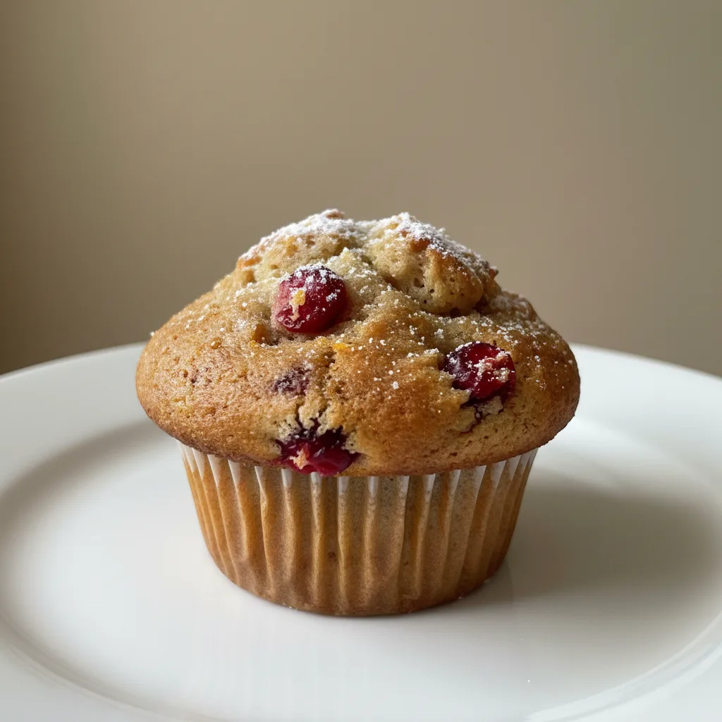 Gluten Free Cranberry Orange Muffin