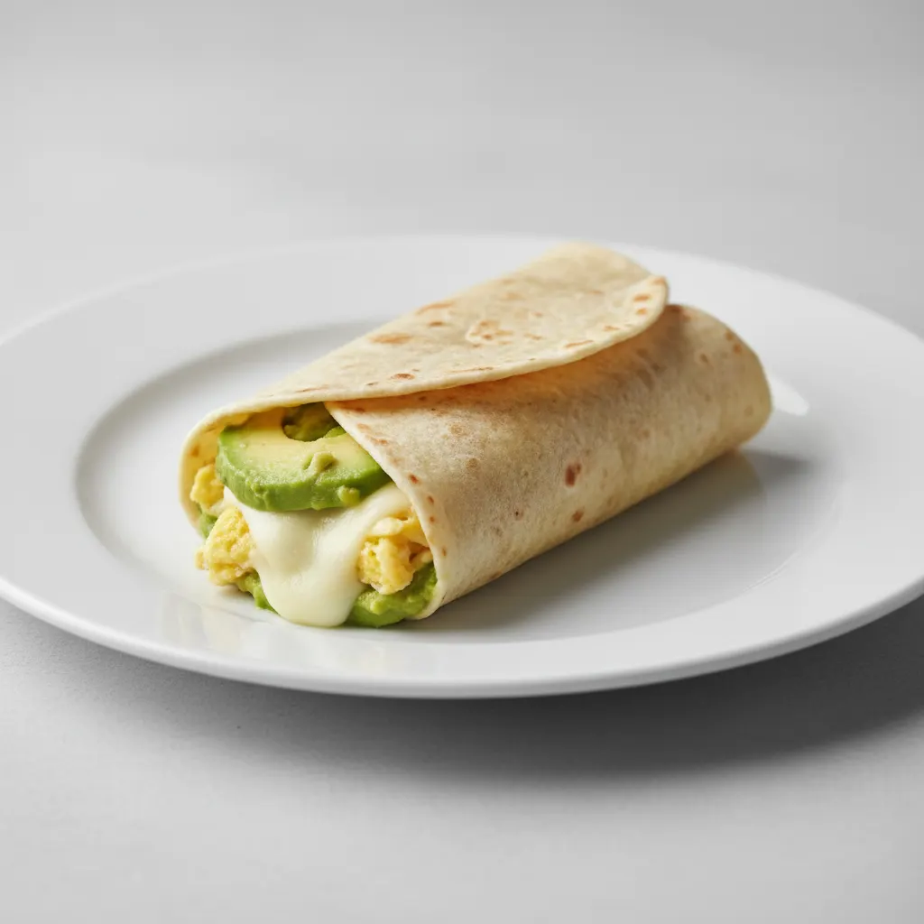 Avocado, Egg, and Cheese with No Salsa