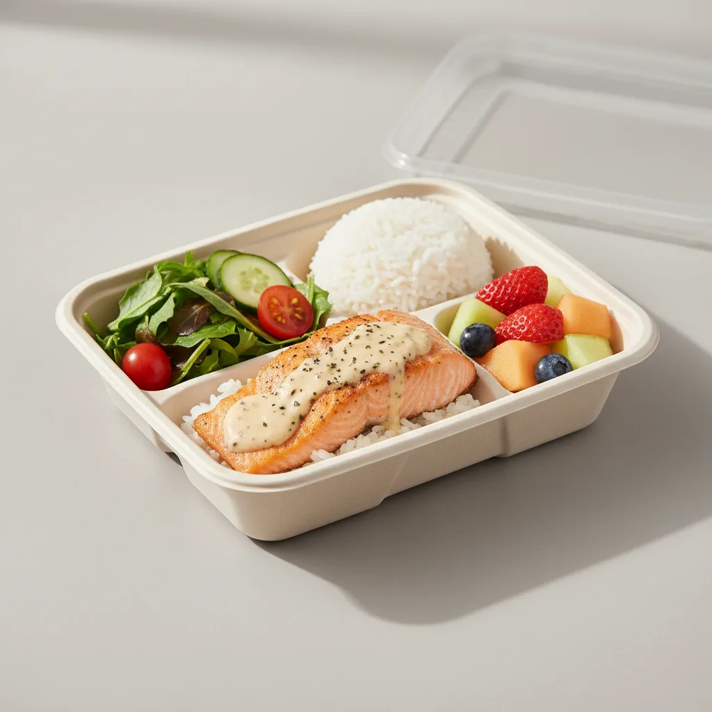 Baked Aioli Salmon Bento Box Baked Aioli Salmon Bento Box