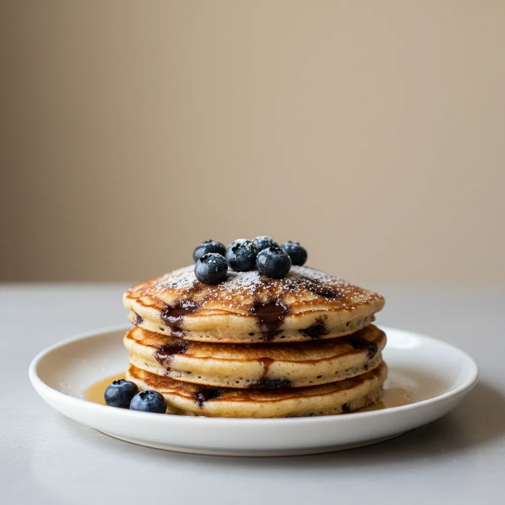 Pancakes with Chocolate Chips and Blueberries Pancakes with Chocolate Chips and Blueberries