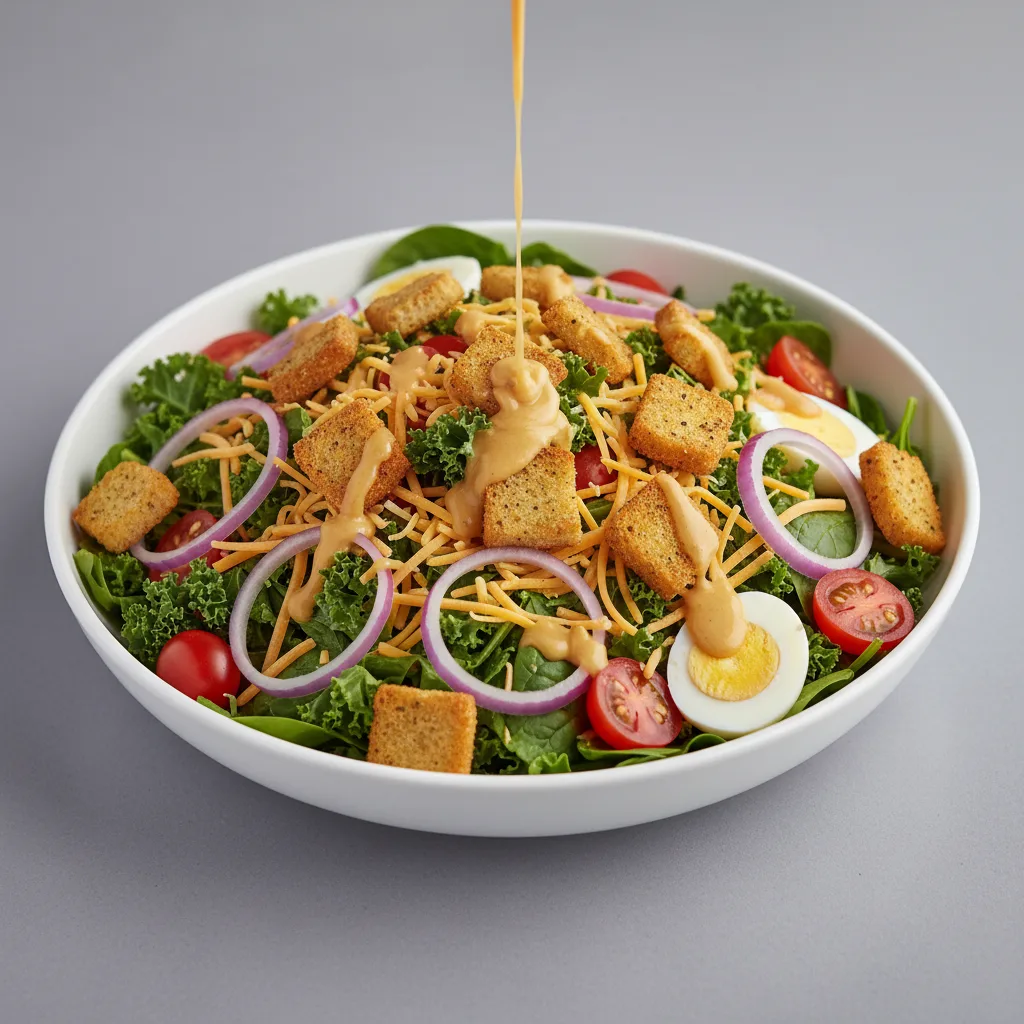 The Big Salad with Honey Mustard The Big Salad with Honey Mustard