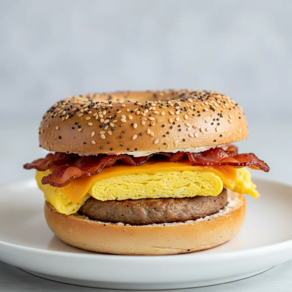Breakfast Bagel Sandwiches Breakfast Bagel Sandwiches