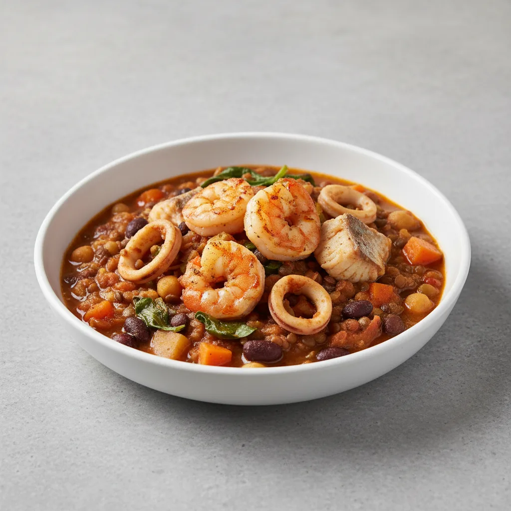 Legumes with Seafood Legumes with Seafood