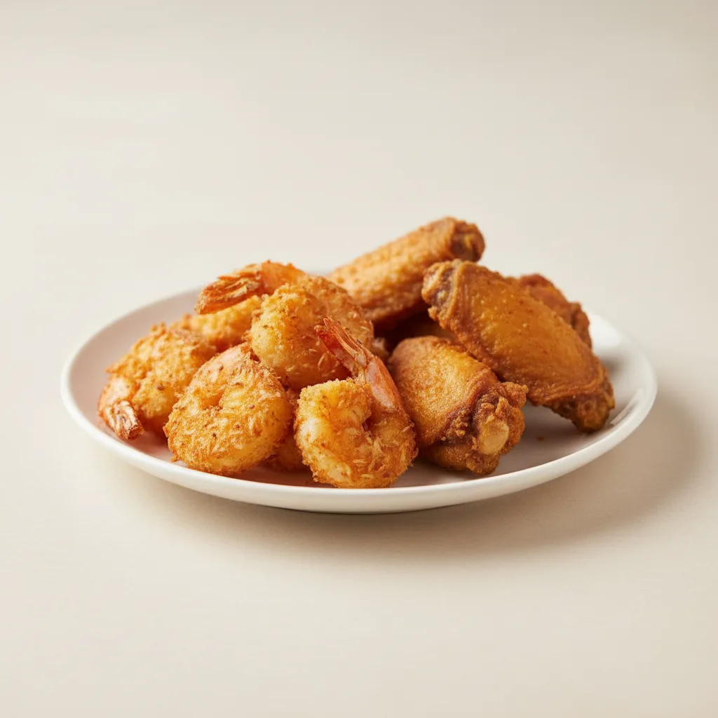 Coconut Shrimp and Wings Coconut Shrimp and Wings