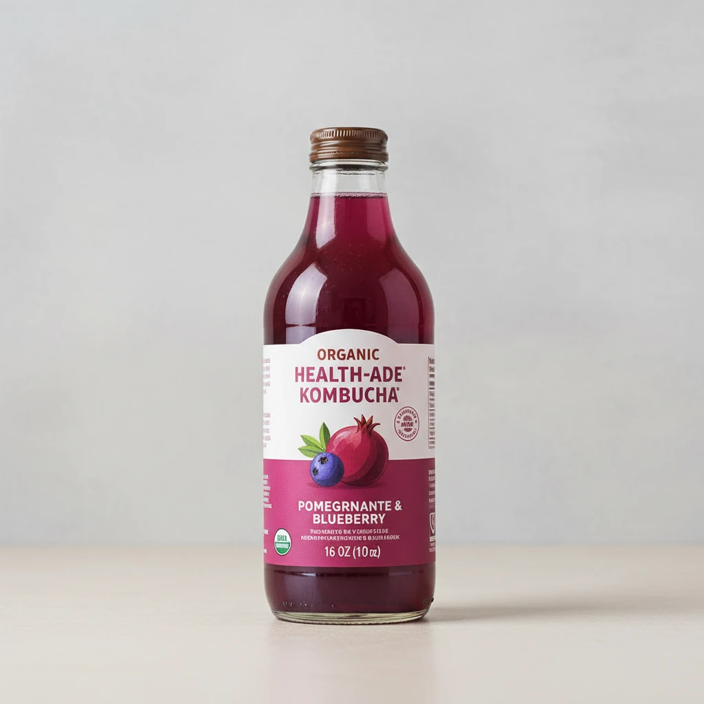 Organic Health-Ade Kombucha Pomegranate and Blueberry 16oz Organic Health-Ade Kombucha Pomegranate and Blueberry 16oz