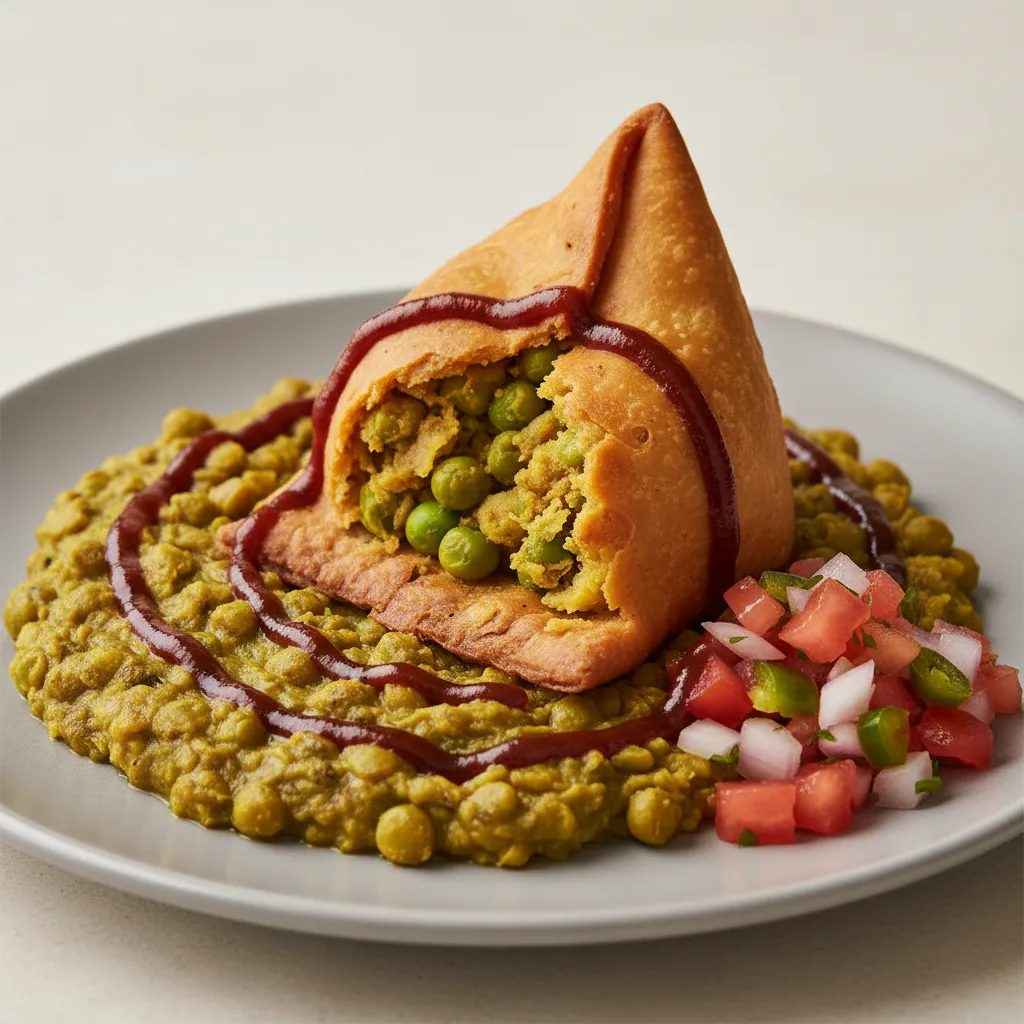 Samosa Mattar Chaat