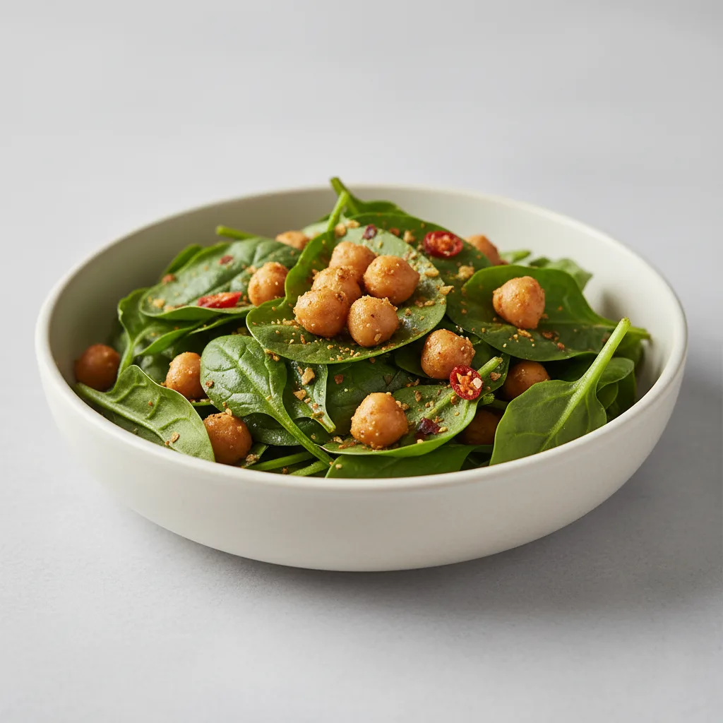 Chaat Spinach Chana Salad