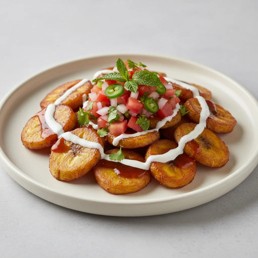 Fried Green Banana Chaat