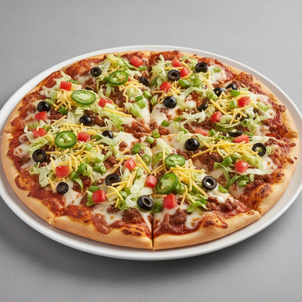 Beef Taco Pizza Beef Taco Pizza