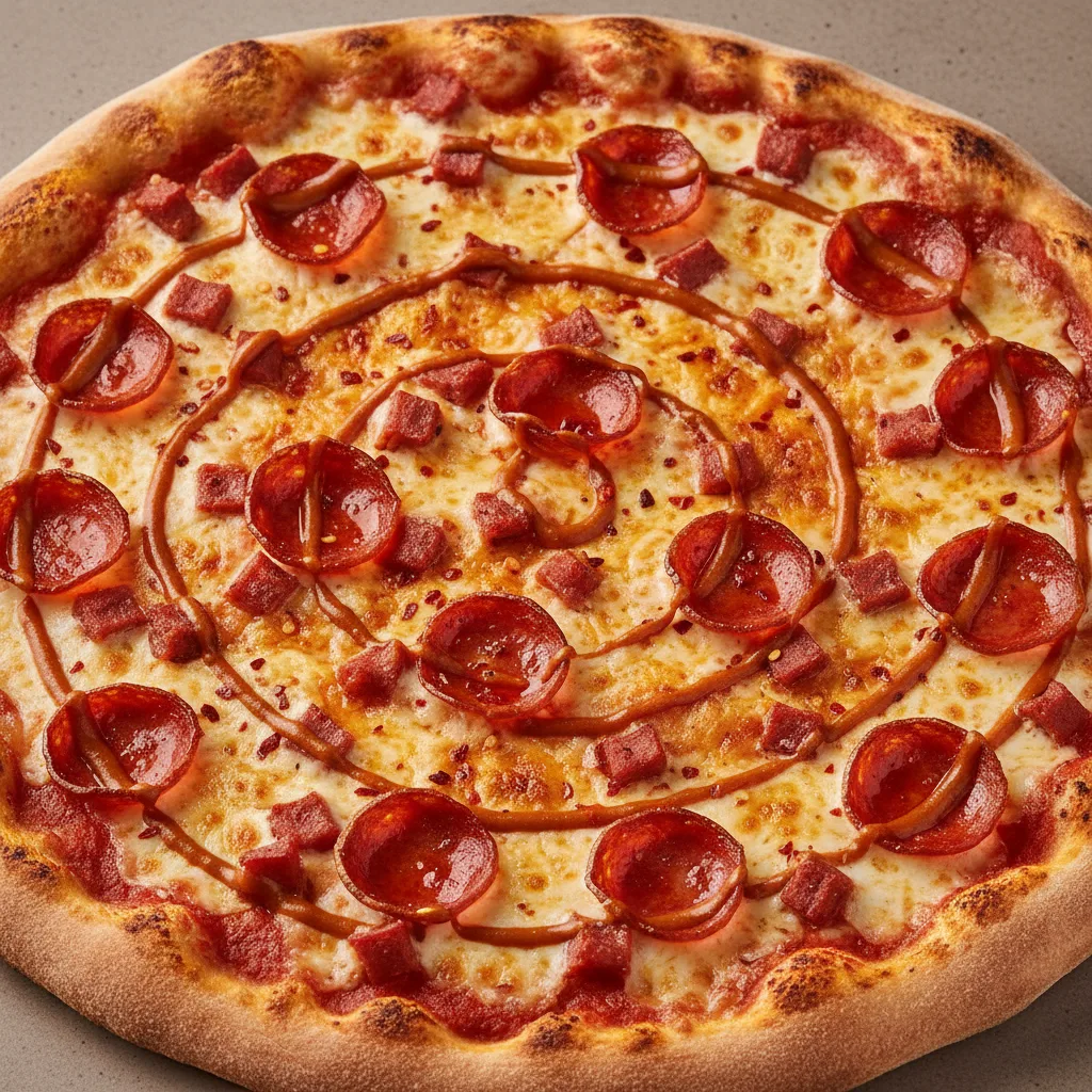 Spicy Chipotle Pepperoni Pizza Spicy Chipotle Pepperoni Pizza